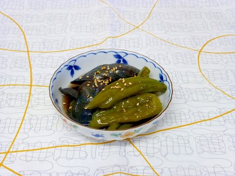 茄子と甘長とうがらしの煮びたし